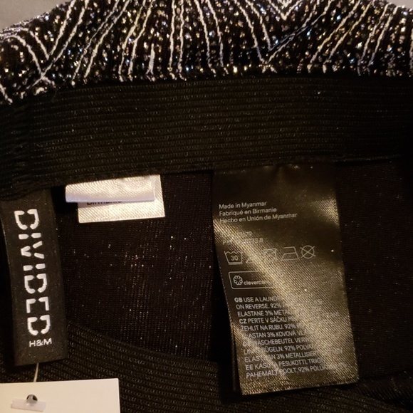 GEOMETRIC SPARKLY GLITTER SKIRT - Picture 3 of 3